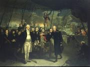 Daniel Orme Duncan Receiving the Surrender of de Winter at the Battle of Camperdown, 11 October 1797 Spain oil painting artist